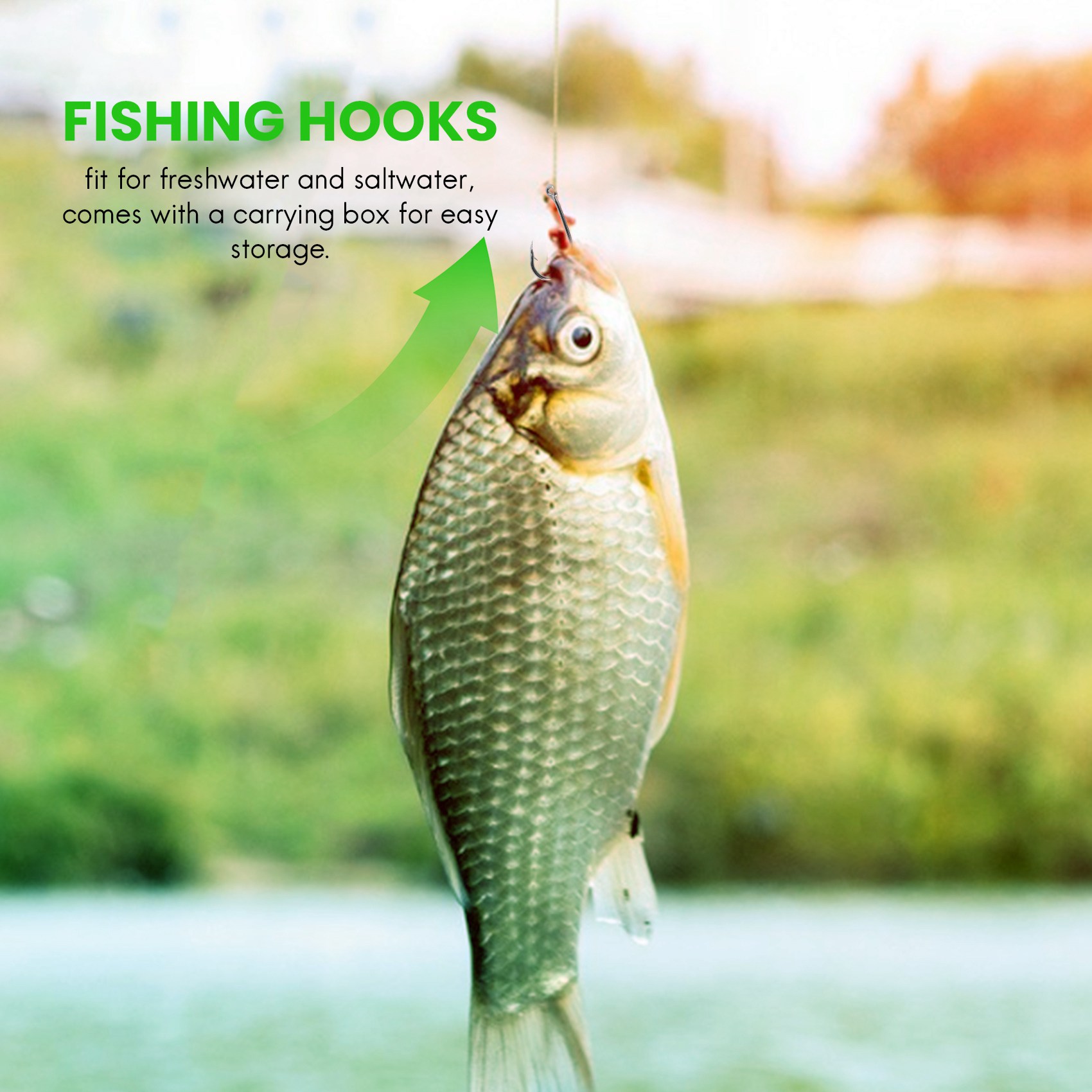Fishing Hook Box - Nouveauté 500 pièces/ensemble tailles assorties #