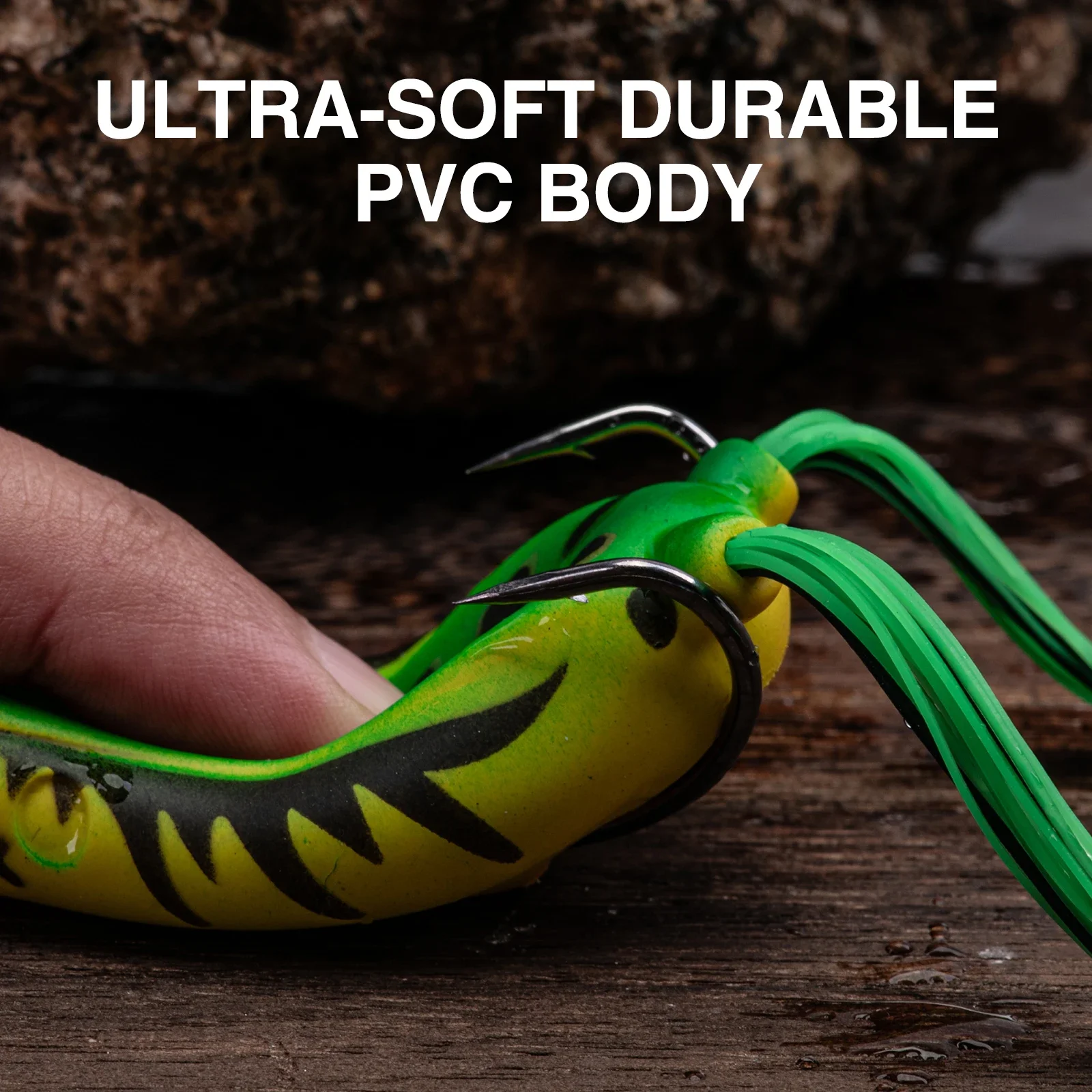 Fishing Hook Weedless - Leurre de pêche en PVC souple