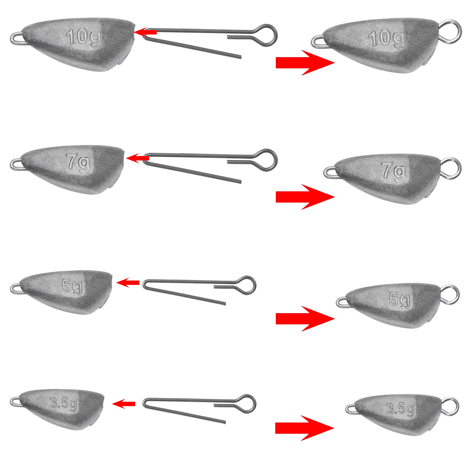 Poids de pêche à tête plombée  - Fishing Hook Jig avis et prix