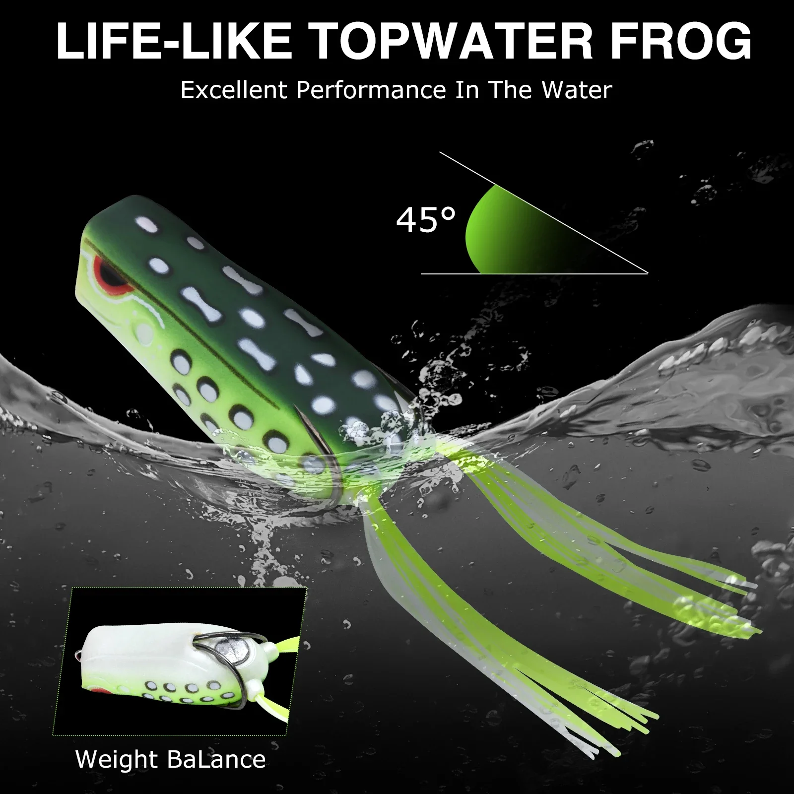 Leurre de pêche en PVC souple  - Fishing Hook Weedless avis et prix