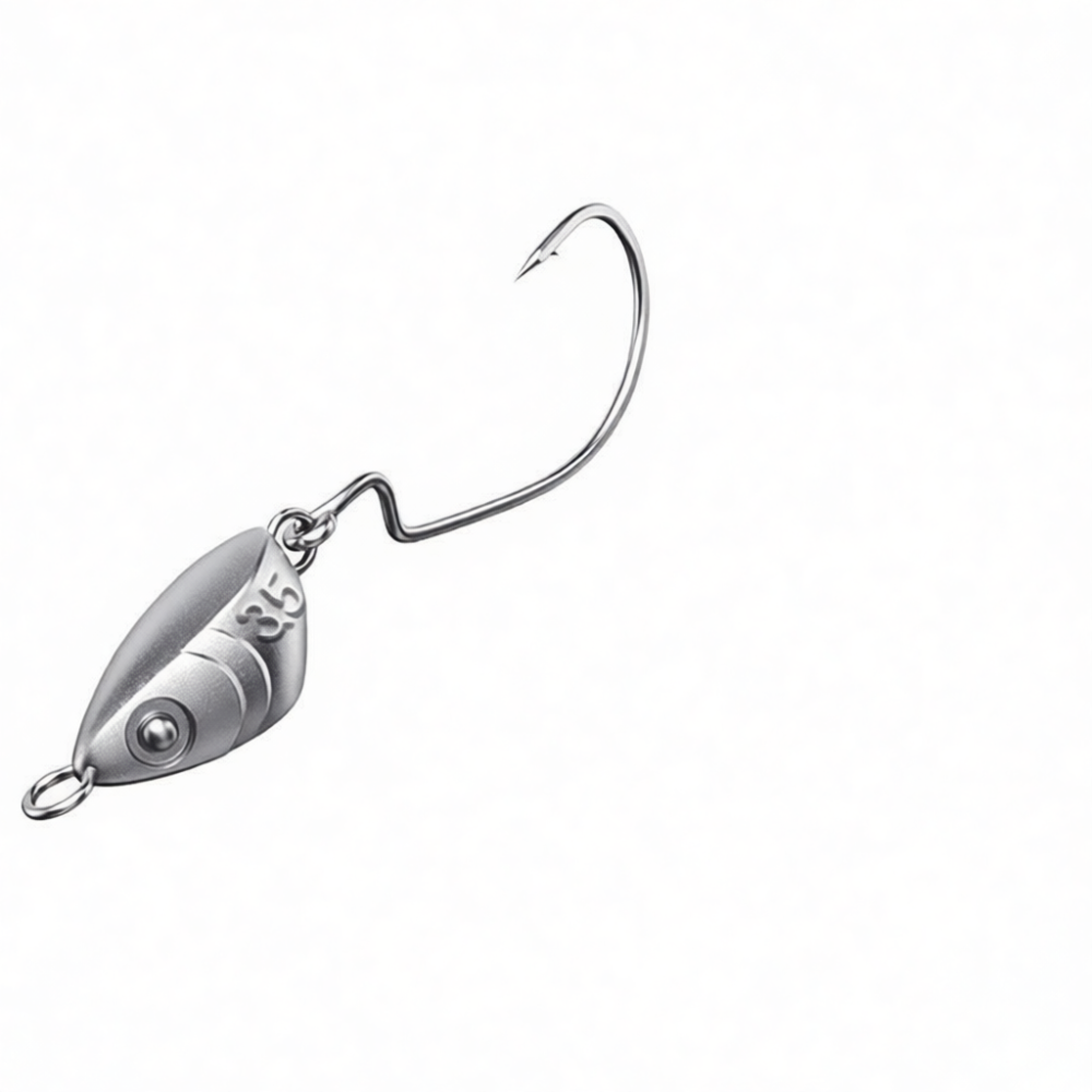 Hameçon à tête plombée anti-ép - Fishing Hook Weedless avis et prix