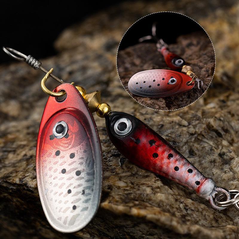 Leurre métallique rotatif à pa - Fishing Hook Treble avis et prix