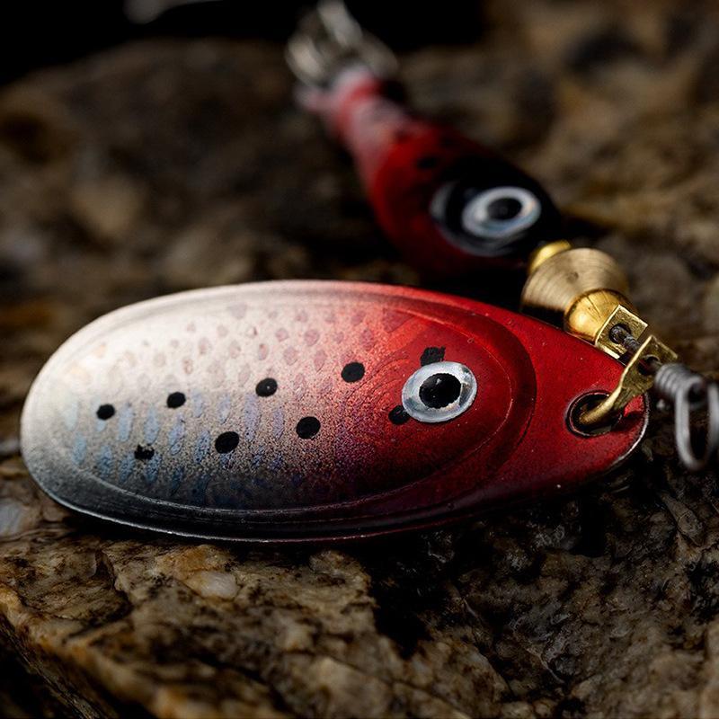 Leurre métallique rotatif à pa - Fishing Hook Treble avis et prix